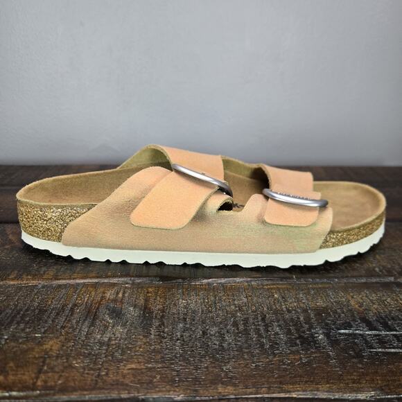 NEW Birkenstock Arizona Big Buckle Womens Size 9 Narrow Sandal Pink Metallic 40 - Picture 5 of 10